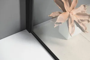 MODULAR SHOWER BLACK jednodílná zástěna pevná k instalaci na zeď, 800 mm MS1-80B