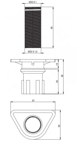DEANTE - Bidetová batéria Silia nero BQS_N30M