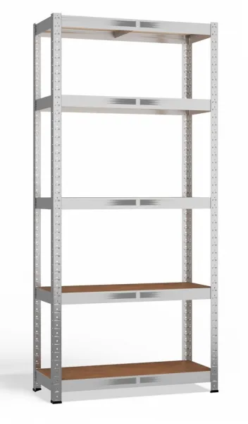 TP Living Dielenský regál G7030 strieborný/hnedý
