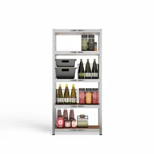 TP Living Dielenský regál G7030 strieborný/hnedý