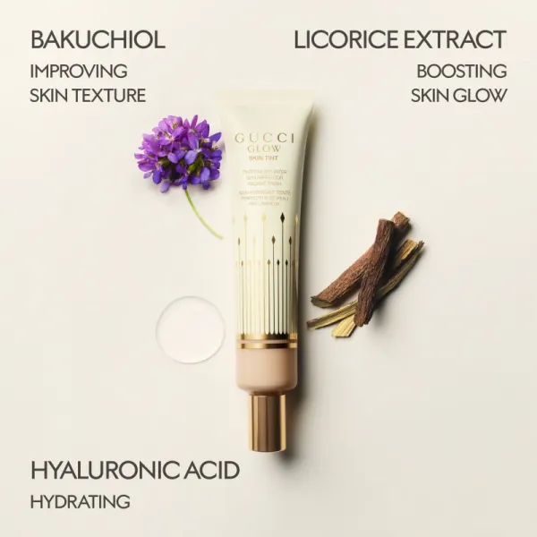 Gucci Gucci Beauty Glow Skin Tint Moisturizer hydratačný tónovací krém odtieň 48 40 ml
