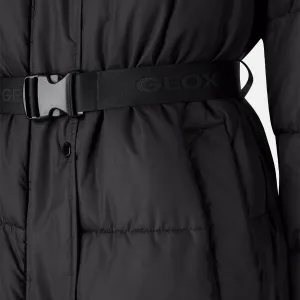 Black Women's Quilted Jacket Geox Spherica - Women's