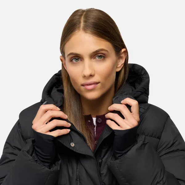 Black Women's Quilted Jacket Geox Spherica - Women's