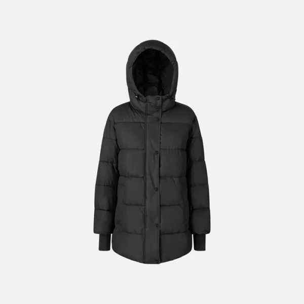 Black Women's Quilted Jacket Geox Spherica - Women's