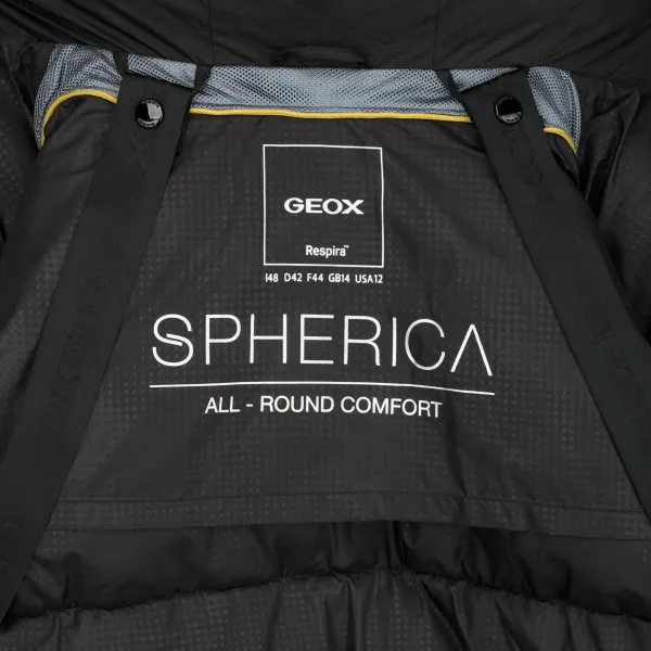 Black Women's Quilted Jacket Geox Spherica - Women's