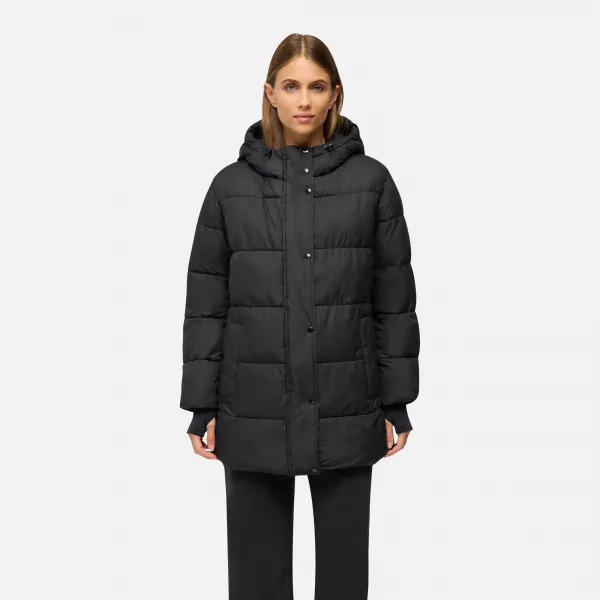 Black Women's Quilted Jacket Geox Spherica - Women's