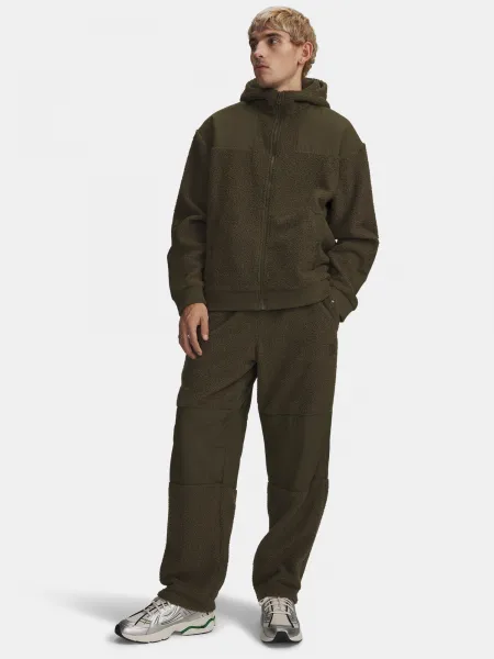 Under Armour UA High Pile Fleece Pants-GRN Men's Sports Trousers - Mens