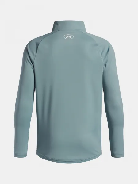 Boys' T-shirt Under Armour UA Tech 2.0 1/2 Zip-GRN - Boys