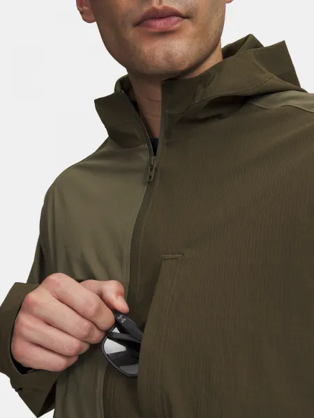 Men's Under Armour UA Unstoppable Txt Long Jkt-GRN Jacket - Mens