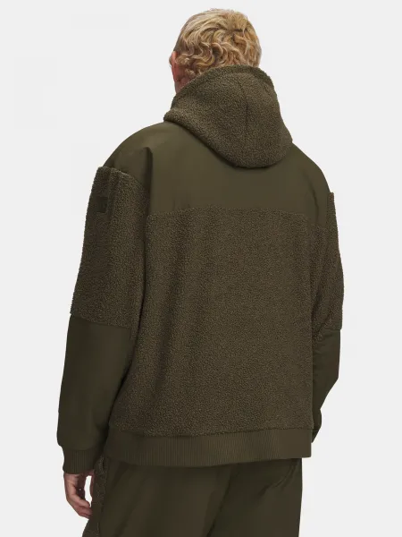 Men's Under Armour UA High Pile Fleece FZ-GRN - Men's Sweatshirt