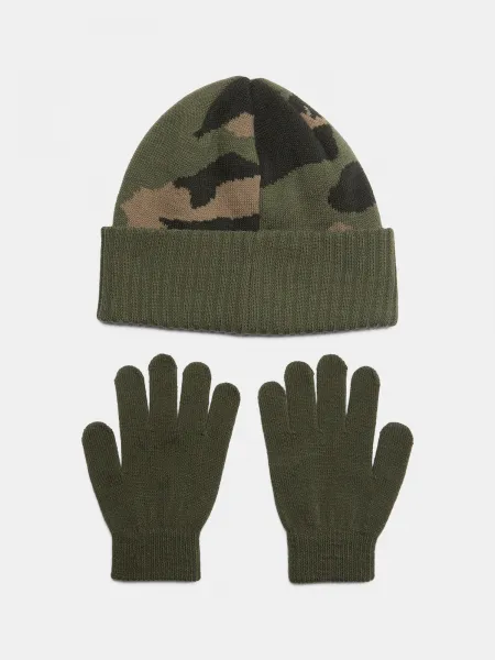 Under Armour B Beanie/Glove Combo-GRN Boys Set - Boys