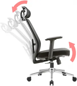 MULTISED Kancelárska stolička BZJ 320 čierna