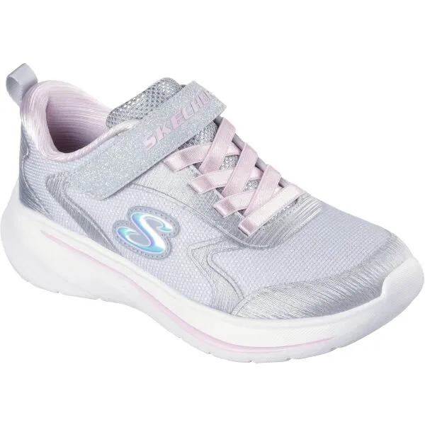 Skechers WAVE 92 Dievčenská vychádzková obuv, sivá, veľkosť