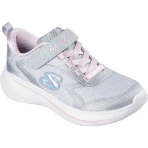 Skechers WAVE 92 Dievčenská vychádzková obuv, sivá, veľkosť