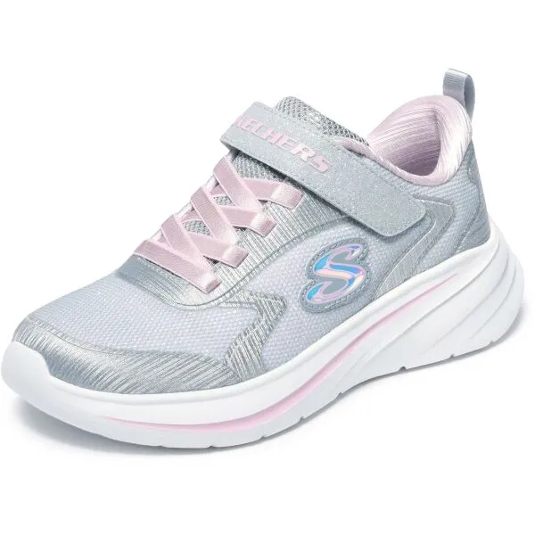 Skechers WAVE 92 Dievčenská vychádzková obuv, sivá, veľkosť