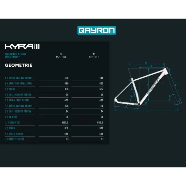 QAYRON KYRA 5 M Dámsky model horského XC bicykla, červená, veľkosť