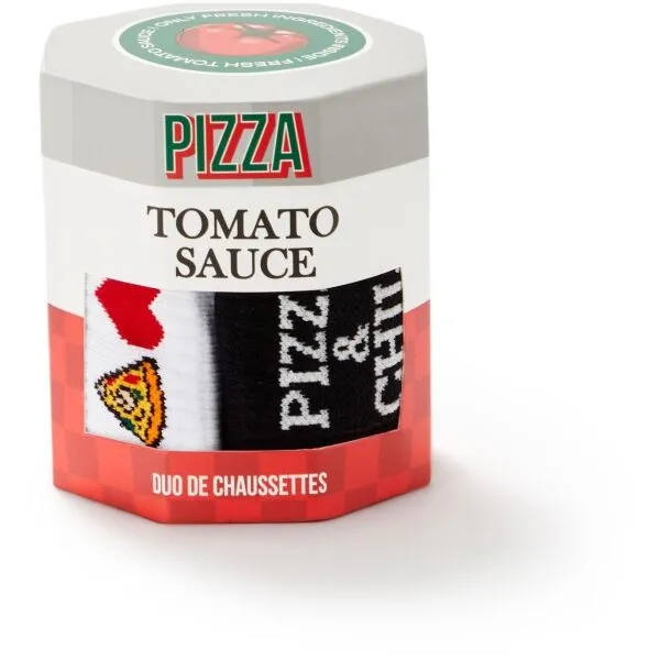 CELIO XMISOPIZZA Pánske ponožky v darčekovom balení, biela, veľkosť
