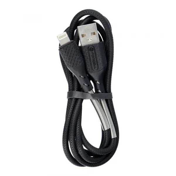 Forcell Carbon kábel, USB A - Lightning, 2,4 A, CB-01A, čierny, 1 meter