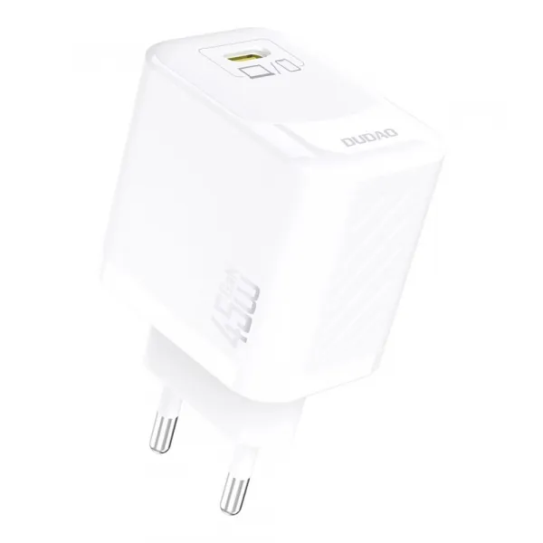 Dudao A28C nabíjačka + USB-C kábel, 45W, GaN, biela