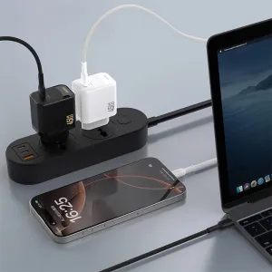 Dudao A28C nabíjačka + USB-C kábel, 45W, GaN, biela