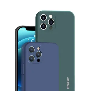 ENKAY Obal + 3D sklo Apple iPhone 12 Pro tmavomodrý