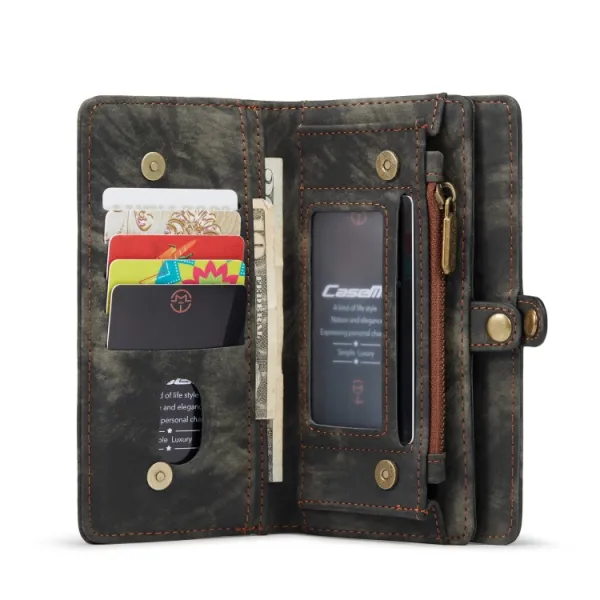 WALLET Ochranný kryt s peňaženkou 2v1 pre Apple iPhone 13 čierny