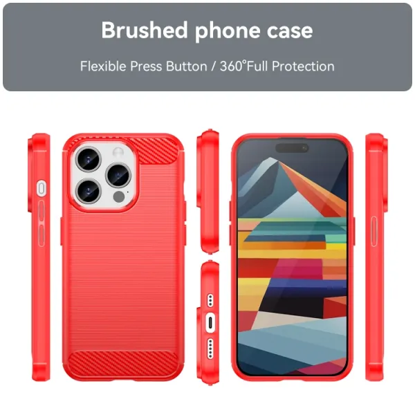 FLEXI TPU Kryt pre Apple iPhone 15 Pro červený