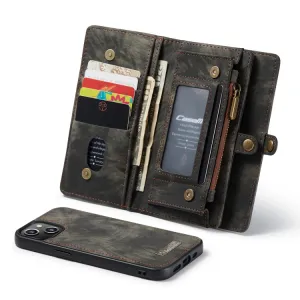 WALLET Ochranný kryt s peňaženkou 2v1 pre Apple iPhone 13 čierny