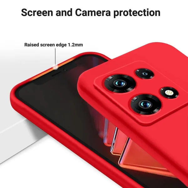 RUBBER Ochranný kryt pre Infinix Note 30 Pro červený