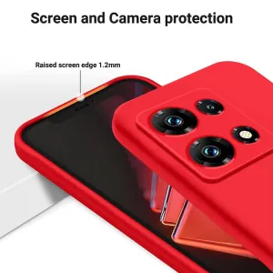 RUBBER Ochranný kryt pre Infinix Note 30 Pro červený