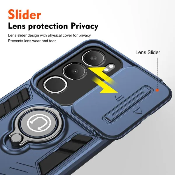 CAMPROTECT Kryt s držiakom pre Vivo Y19s modrý