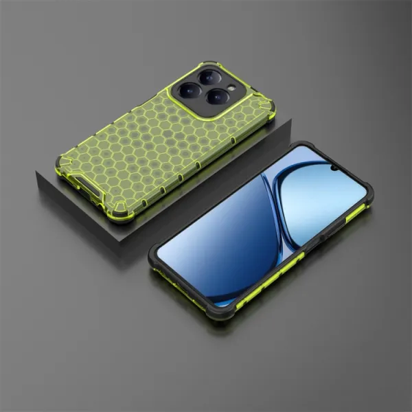 HONEYCOMB Ochranný kryt Realme C61 zelený
