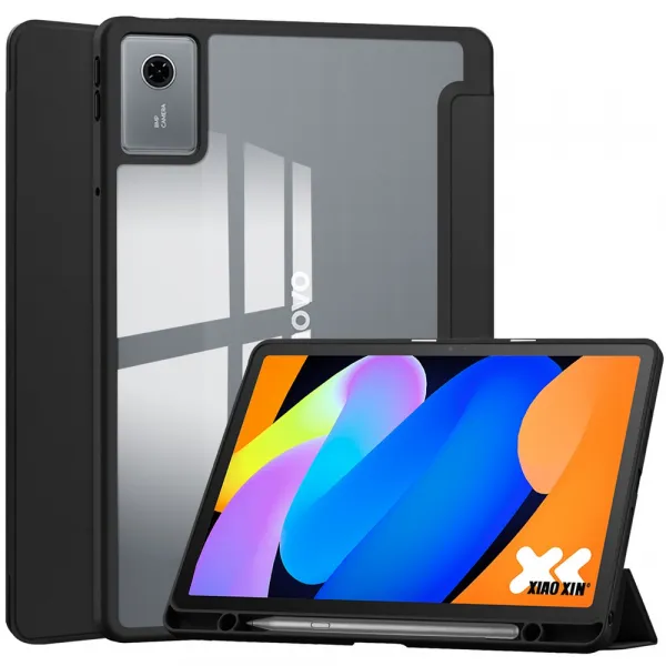 CRYSTAL Zaklápací obal pre Lenovo Idea Tab 11 / Tab K11 Gen2 čierny