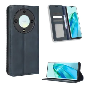 BUSINESS Peňaženkový kryt pre Honor Magic5 Lite modrý