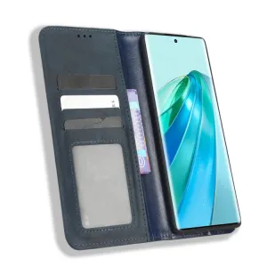 BUSINESS Peňaženkový kryt pre Honor Magic5 Lite modrý