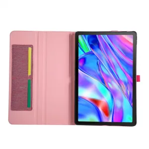 FABRIC Zaklápací obal pre Lenovo Idea Tab Plus / Tab K12 ružový