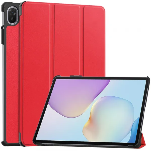 LEATHER Zaklápací kryt pre Huawei MatePad 11.5 2025 červený