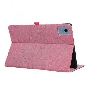 FABRIC Zaklápací obal pre Lenovo Idea Tab Plus / Tab K12 ružový