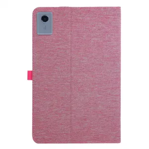 FABRIC Zaklápací obal pre Lenovo Idea Tab Plus / Tab K12 ružový