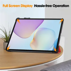 LEATHER Zaklápací kryt pre Huawei MatePad 11.5 2025 červený