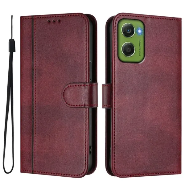 LINEAR Peňaženkový obal pre Motorola Moto G06 / G06 Power bordový