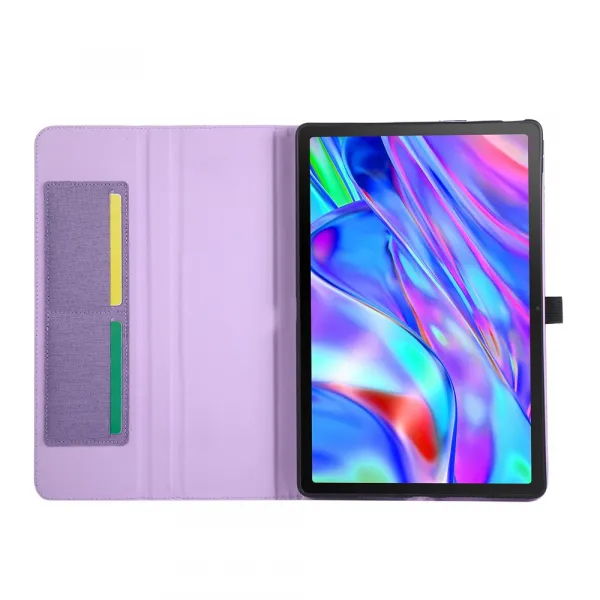 FABRIC Zaklápací obal pre Lenovo Idea Tab Plus / Tab K12 fialový