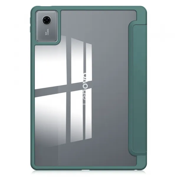 CRYSTAL Zaklápací obal pre Lenovo Idea Tab 11 / Tab K11 Gen2 zelený