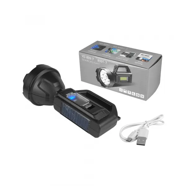 Svietidlo LED ACCU 7LED+COB+SOLAR SEARCHLIGHT YD899-7 (WN27)