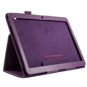 LEATHER Zaklápacie puzdro pre Huawei MediaPad T3 10 fialové