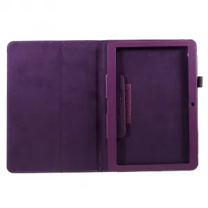 LEATHER Zaklápacie puzdro pre Huawei MediaPad T3 10 fialové