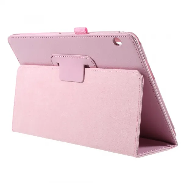 LEATHER Zaklápacie puzdro pre Huawei MediaPad T3 10 ružové