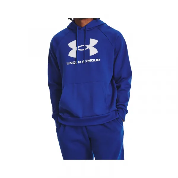 Pánska zateplená mikina s kapucňou UNDER ARMOUR UA Rival Fleece Logo HD-BLU