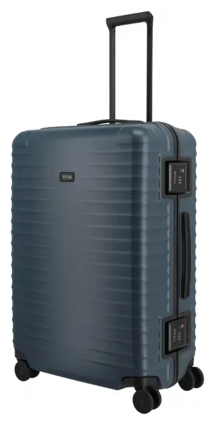 Veľký škrupinový kufor Titan Overseas L Midnight blue