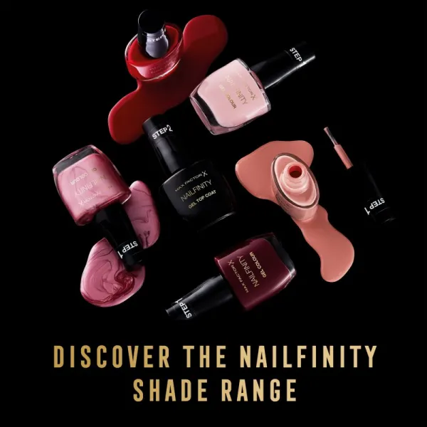Max Factor Nailfinity Gel Colour gélový lak na nechty bez použitia UV/LED lampy odtieň 865 Dramatic 12 ml